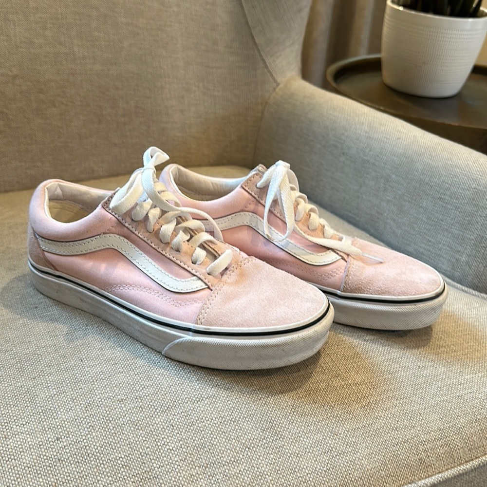 Pink sueded Vans